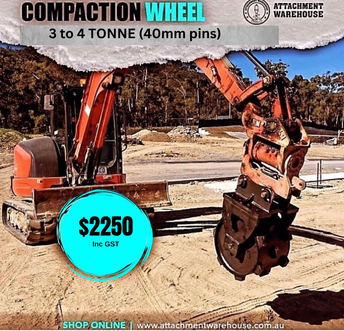 Attachment Warehouse Compaction Wheel 3-4T