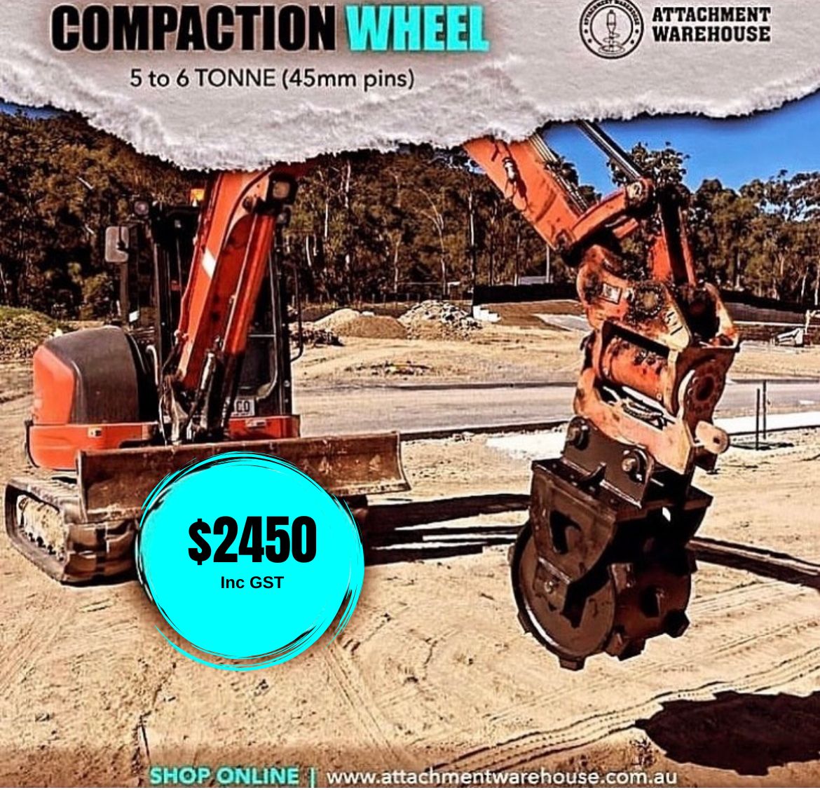 Attachment Warehouse Compaction Wheel 5-6T