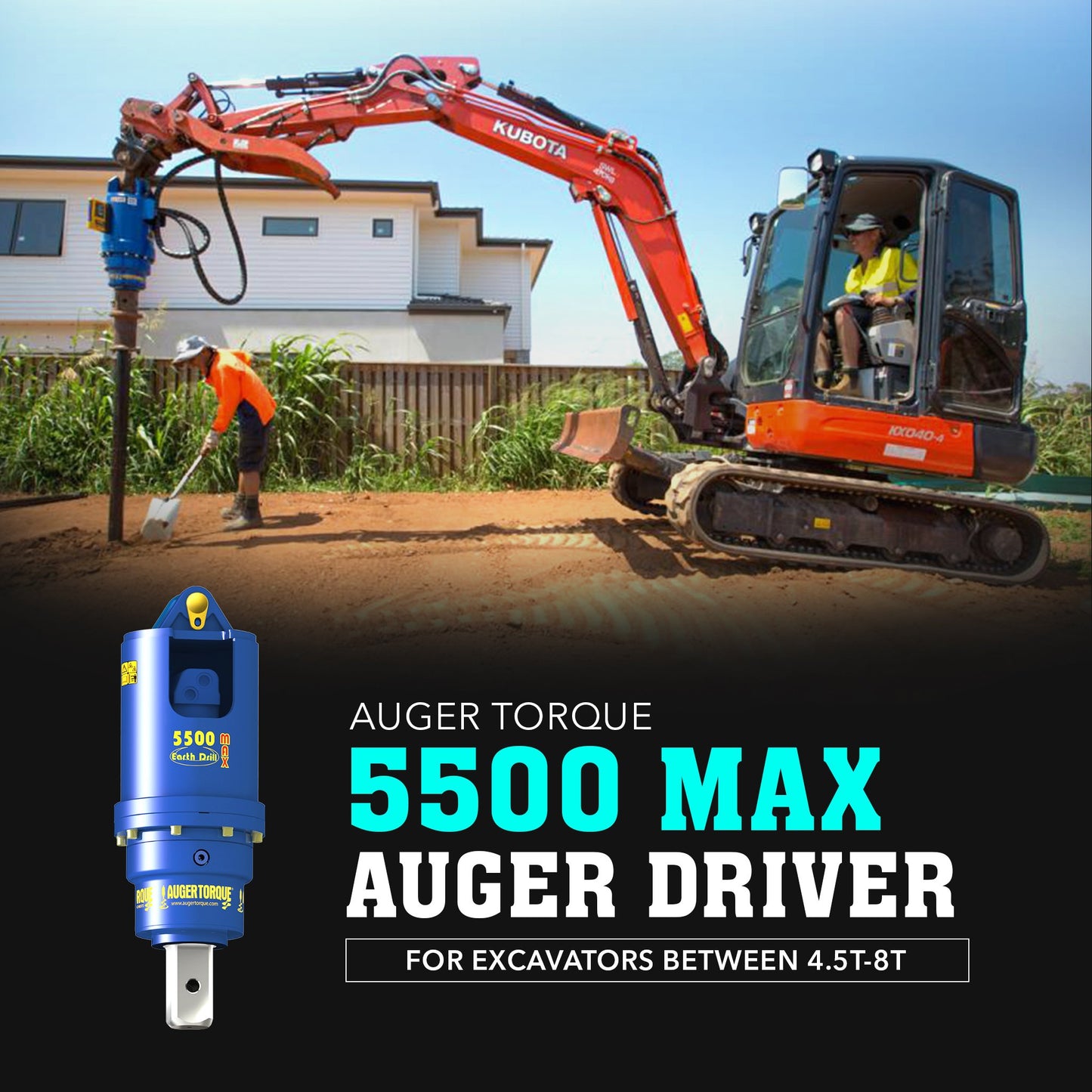 Auger Torque 5500 Max Auger Drive - Attachment Warehouse