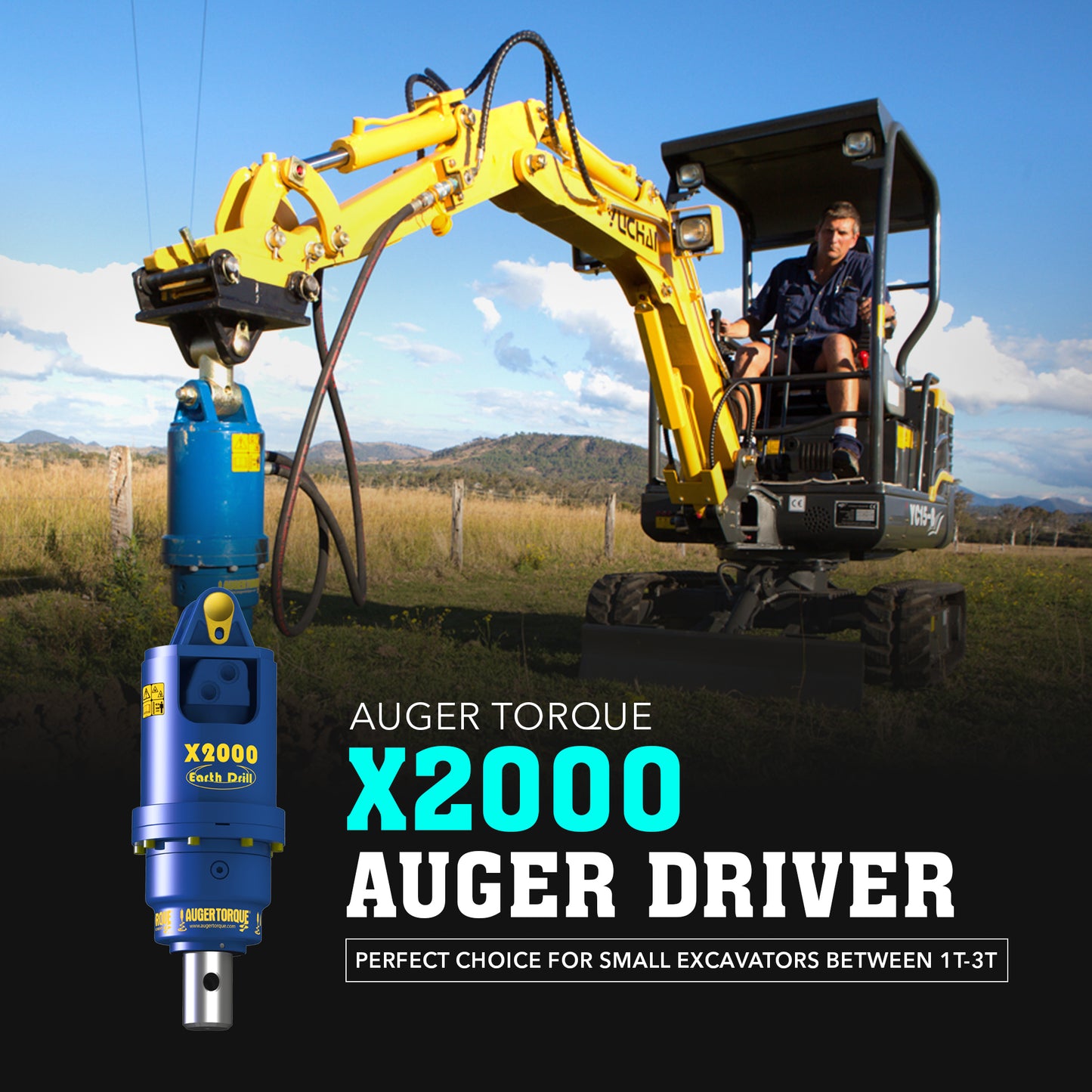 Auger Torque X2000 Auger Driver - Attachment Warehouse