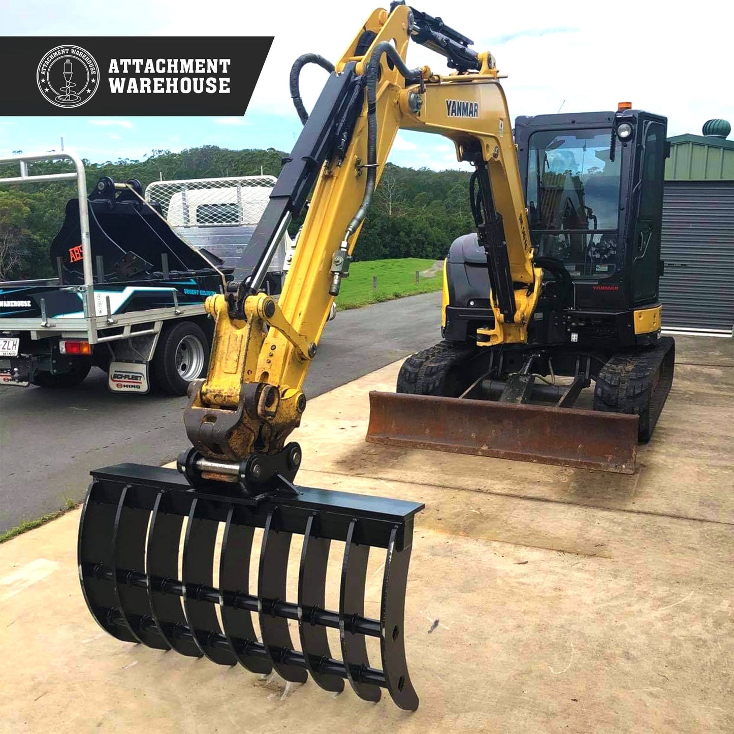 Attachment Warehouse Stick Rake 7-9 Ton