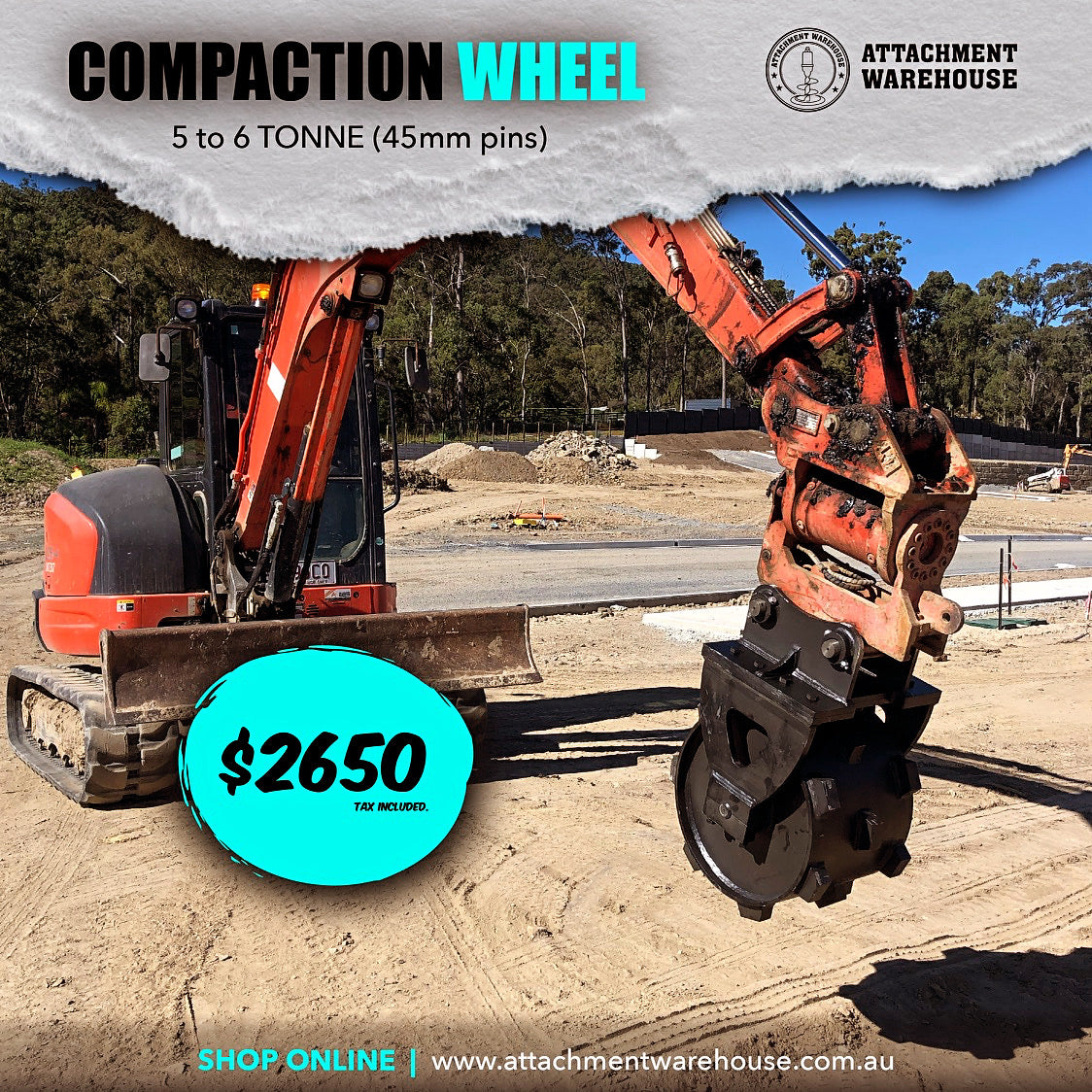 Attachment Warehouse Compaction Wheel 5-6T