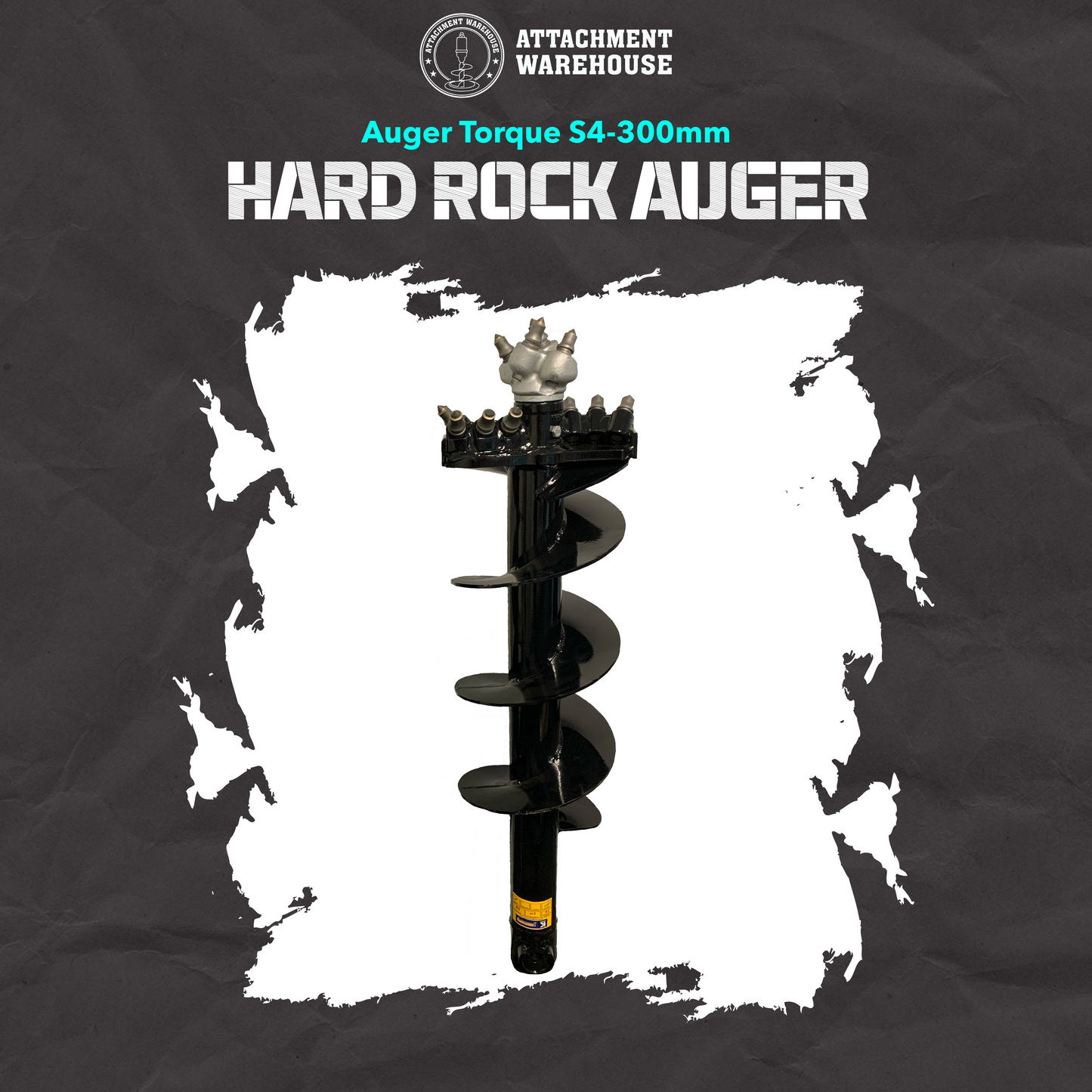 Attachment Warehouse S4 300mm Auger - Hard Rock