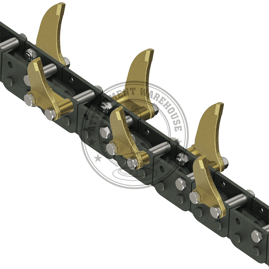 Auger Torque 100mm X 1200mm - Tungsten Trenching Depth Chains To Suit MT1200 - Attachment Warehouse