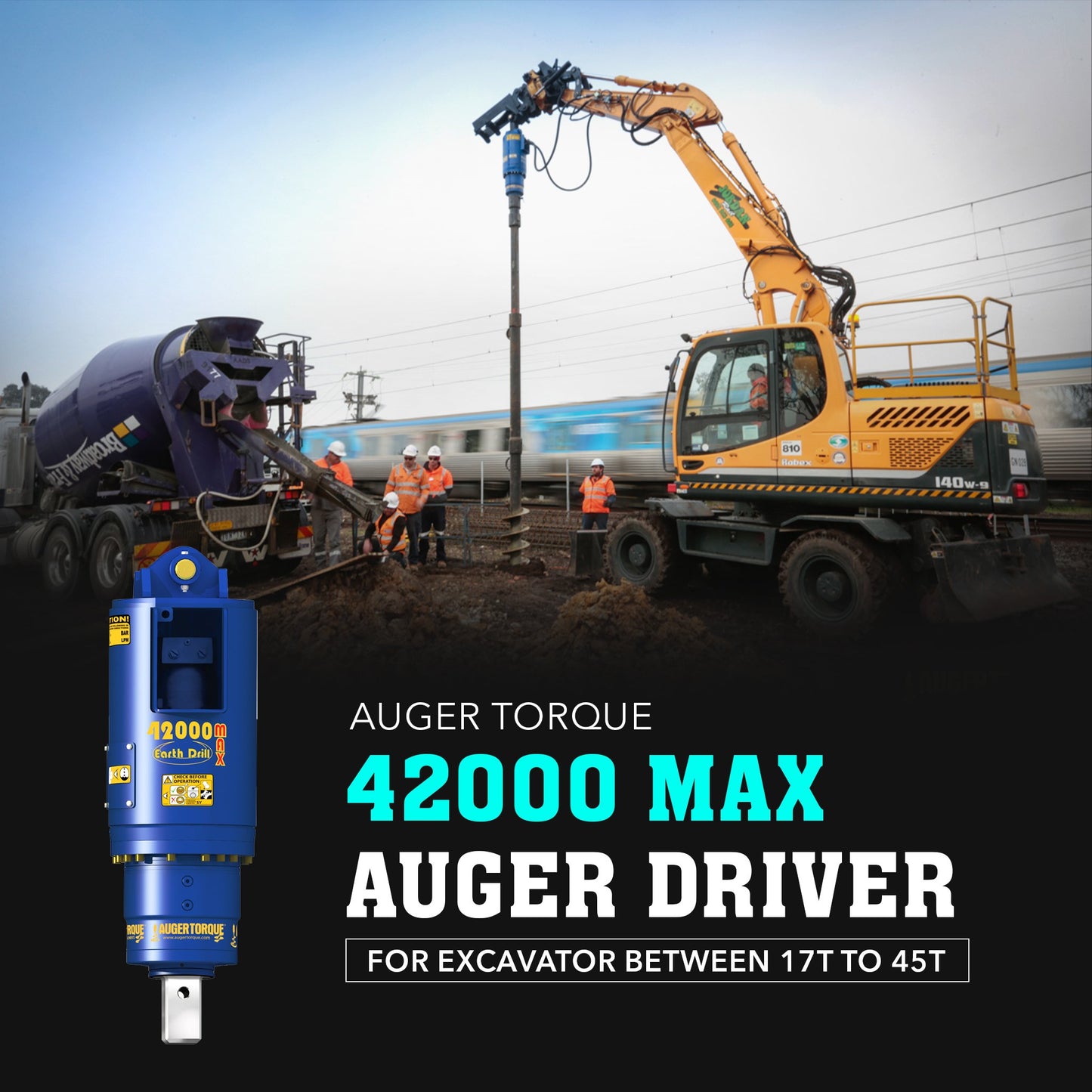 Auger Torque 42000 Max Auger Drive - Attachment Warehouse