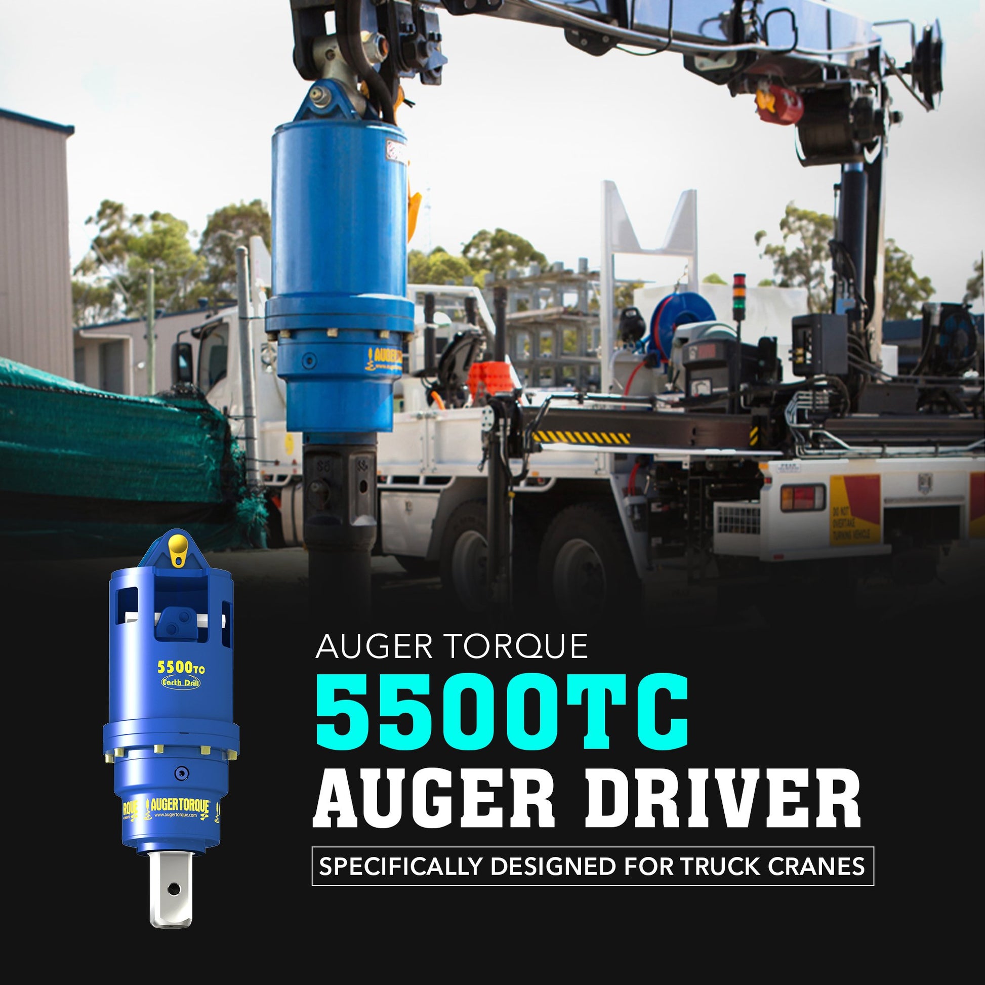 Auger Torque 5500 TC Auger Driver (Truck Crane Only) - Attachment Warehouse