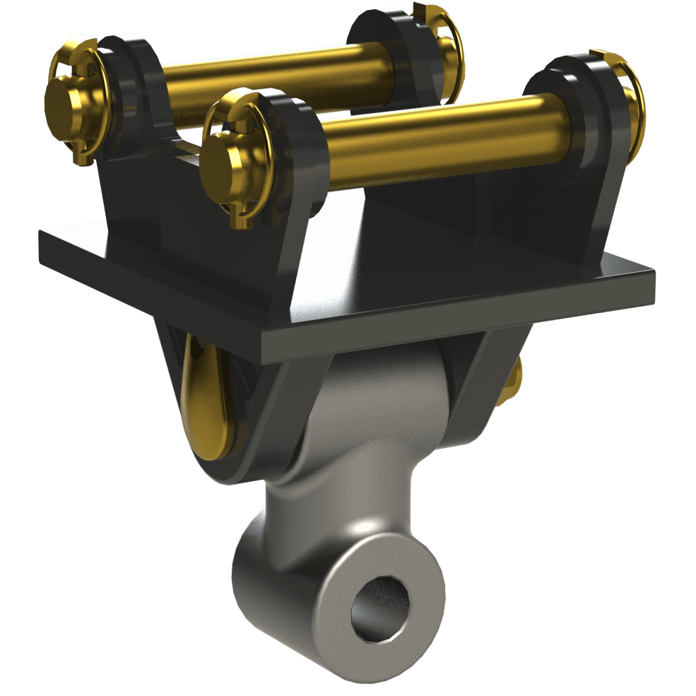 Auger Torque 40mm Double Pin Hitch To Suit Earth Drill 5500max - 8000max - Hitches - Attachment Warehouse