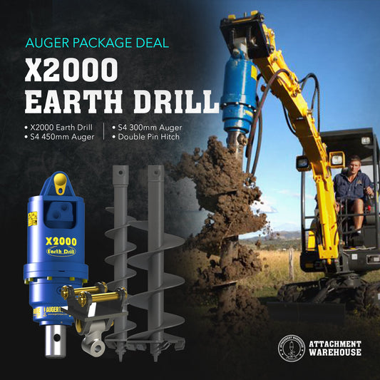 Auger Package 1.2 - 2.2 Ton - Attachment Warehouse
